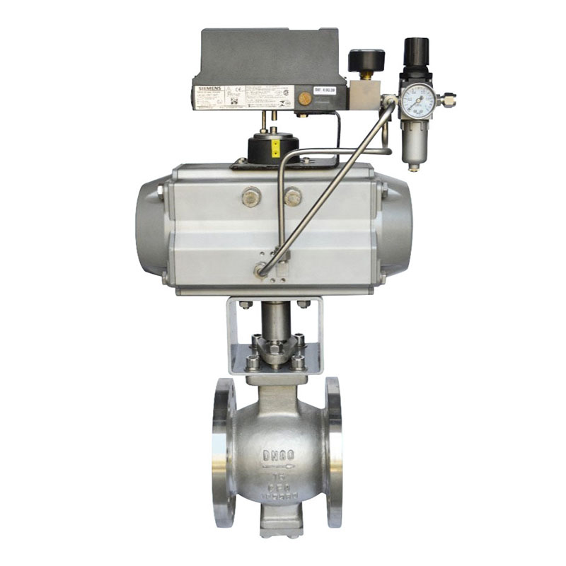 气动v型调节球阀