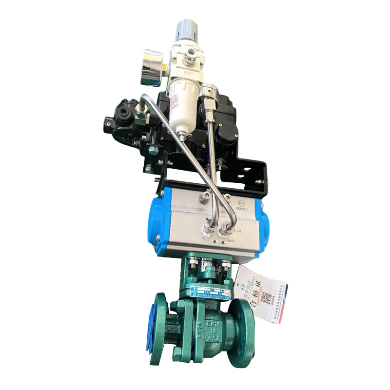 气动法兰衬氟球阀